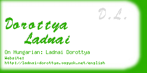 dorottya ladnai business card